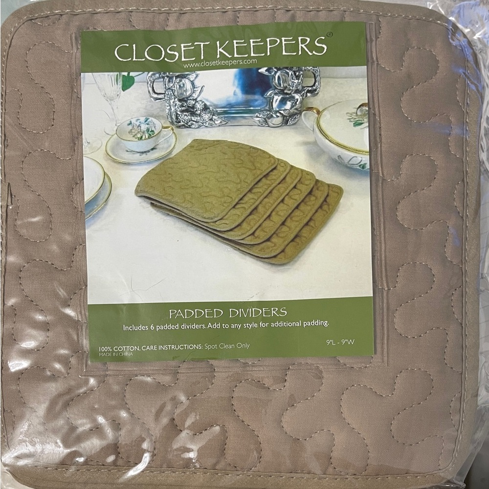 China Dividers Padded Protection Stacking Plates Closet Keepers Set 6 Storage - Picture 2 of 4